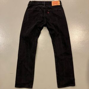 Levi’s 501s Black Straight Jeans